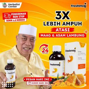 Freshmag [Original] – FRESHMAG MADU LAMBUNG ASLI / FRESHMAG ASLI ASLI / MADU ASAM LAMBUNG ORI / MADU HERBAL / MADU HERBAL ATASI MAAG / MADU MAAG / MADU HUTAN / MADU GERD / GERD / MADU PENCERNAAN / MADU HALAL