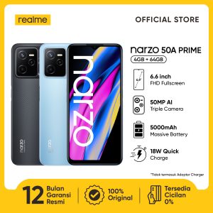 realme narzo 50A Prime 4GB+64GB [5000mAh Massive Battery  18W Quick Charge  Powerful Unisoc T612 Processor]