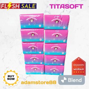 TITASOFT 10PACK ISI 180SHEET TISSUE LEMBUT HALUS HEMAT