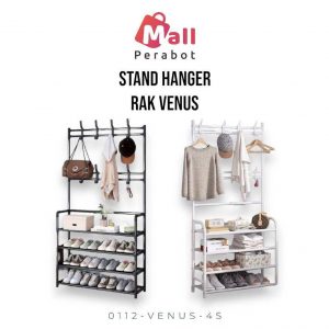 Mal Perabot | Rak Susun Venus 5 Susun | Stand Hanger Multifungsi | Kabinet Gantungan Baju Tas | Tempat Sepatu