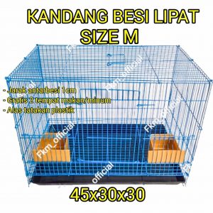 KANDANG BESI LIPAT KUCING, BURUNG,HAMSTER, SUGAR GLIDER