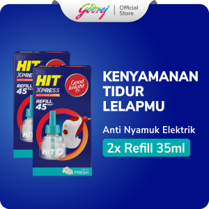 [PROMO BELI 2] HIT Elektrik GoodKnight Xpress Refill Fresh 45H -Isi Ulang Obat Nyamuk Good Knight