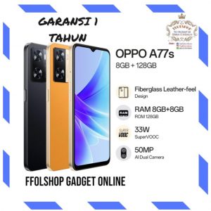 OPPO A77S RAM 8/128 GB GARANSI 1 TAHUN  GRESS,SEGEL BARU