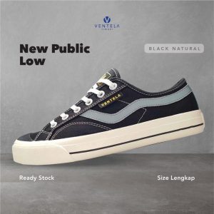 Ventela New Public Low Black Natural