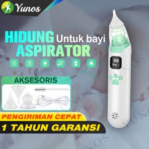 Yunos Penyedot Ingus Bayi Diam Aspirator Hidung Elektrik Alat Sedot Ingus Untuk Bayi